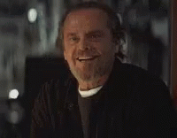 Jack Nicholson Nodding Foreboding Shot GIF