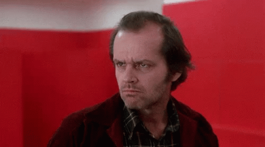 Jack Nicholson Nodding Insane Reaction GIF