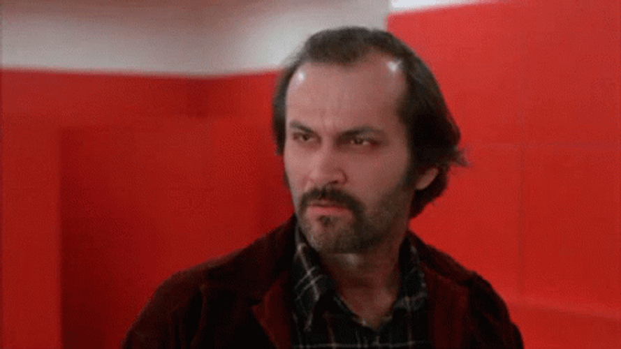 Jack Nicholson Nodding Mischievous Stare Face Swap GIF