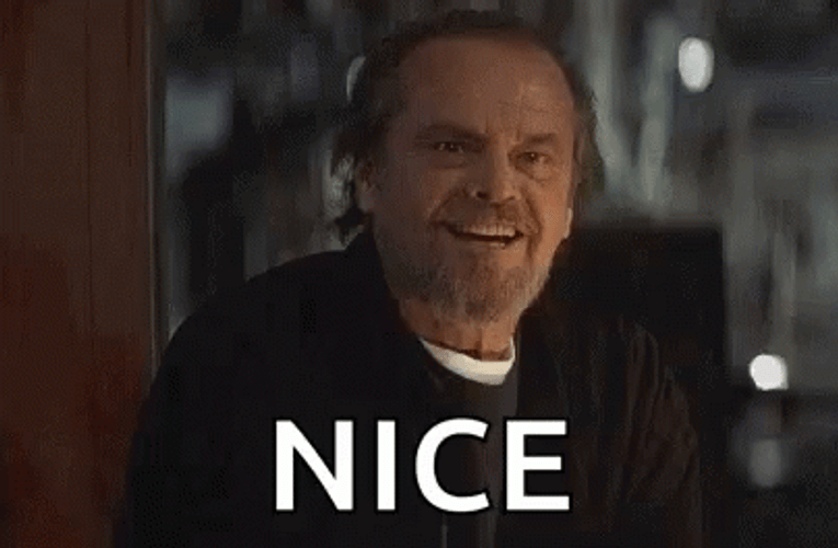 Jack Nicholson Nodding Nice Meme GIF