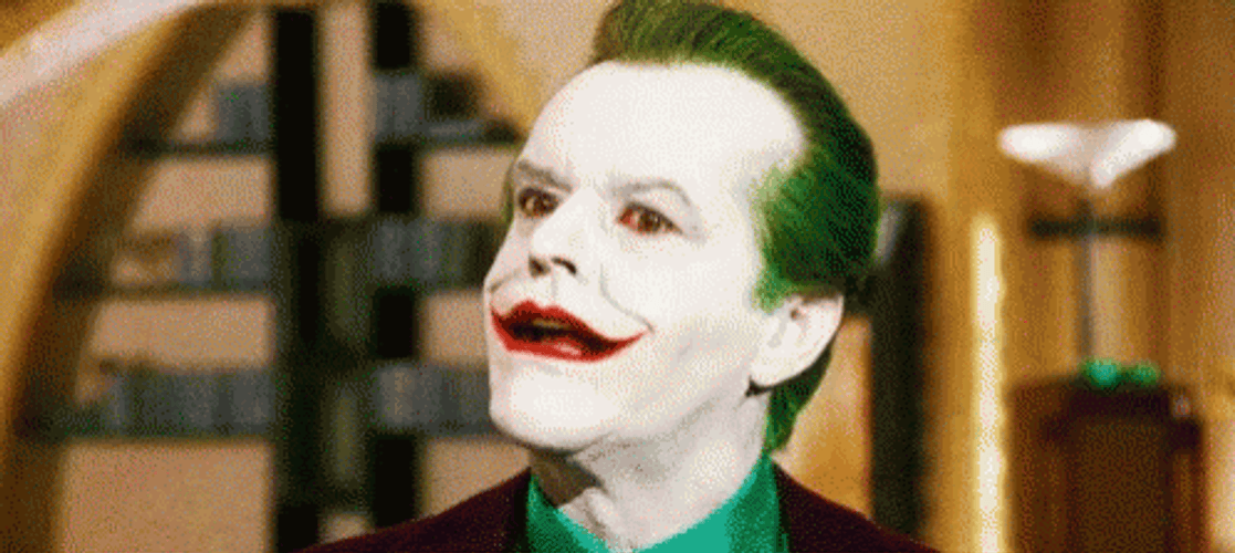 Jack Nicholson Nodding The Joker GIF