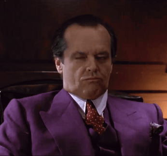 Jack Nicholson Pouting GIF