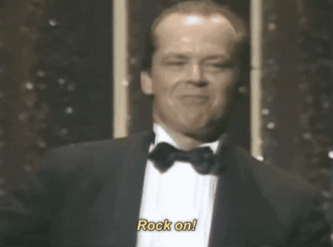 Jack Nicholson Rock On GIF