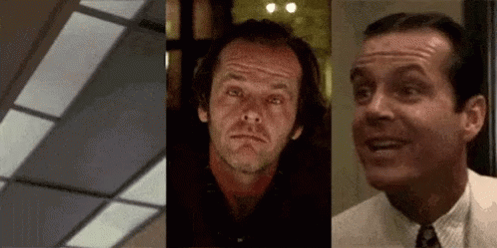 Jack Nicholson Various Nodding Shots GIF