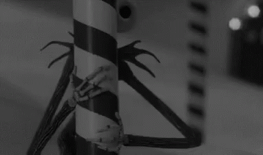 Jack Skellington Black And White Evil Eye GIF