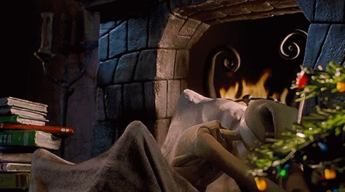 Jack Skellington Reading Book Chill GIF