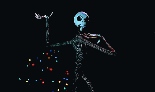 Jack Skellington Halloween Scare Smile GIF