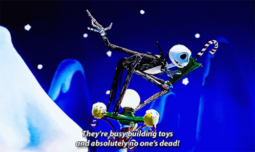 Jack Skellington Nightmare Before Christmas No One's Dead GIF