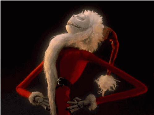 Jack Skellington Sleeping Santa Claus GIF
