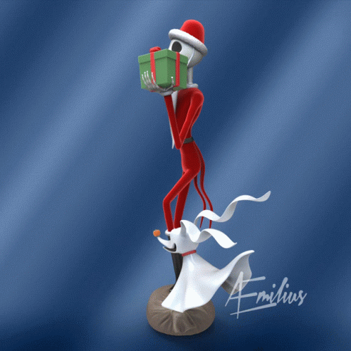 Jack Skellington Santa Claus Nightmare Before Christmas GIF