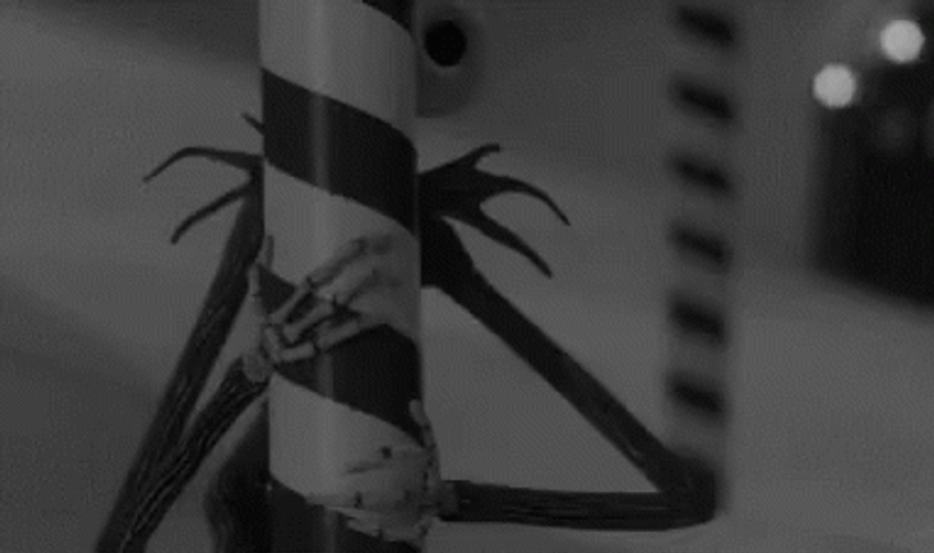 Jack Skellington Black And White Evil Eye GIF