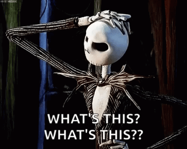Jack Skellington Confused What's This GIF