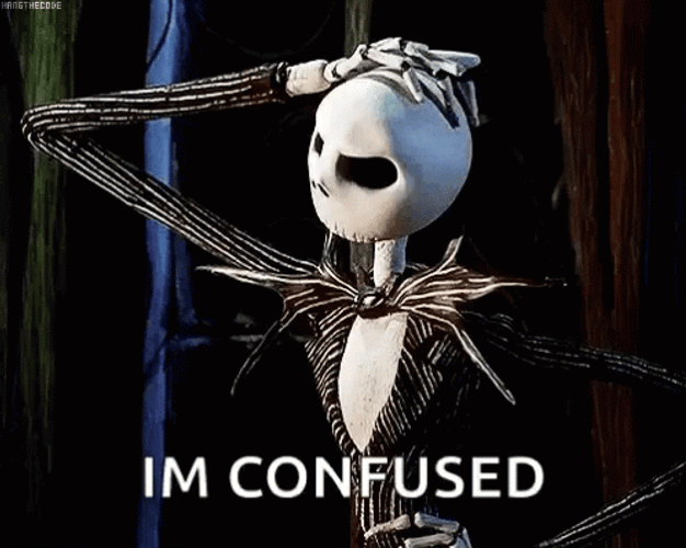 Jack Skellington I'm Confused Thinking GIF