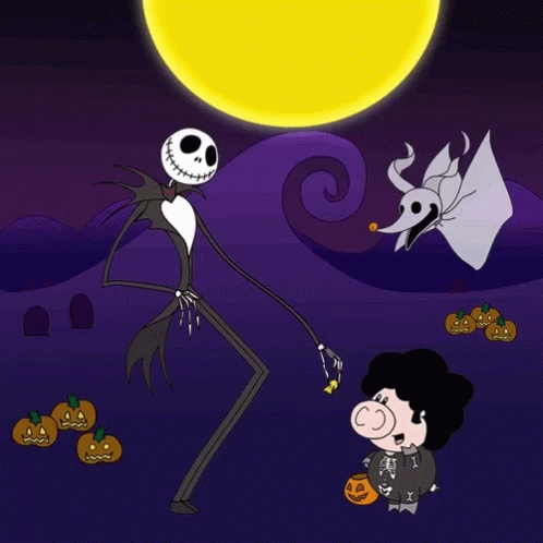 Jack Skellington Made Pumpkin Dance GIF