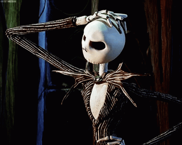 Jack Skellington Spooky Scary Skeletons GIF