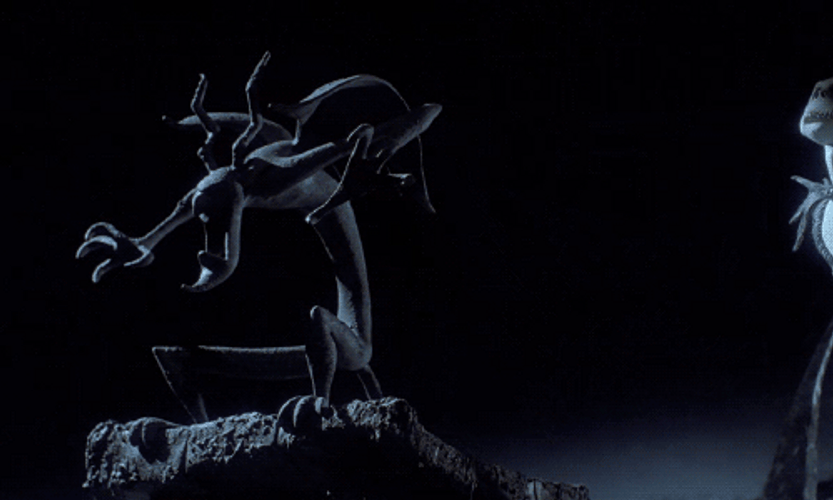 Jack Skellington Stare Dark Halloween  GIF