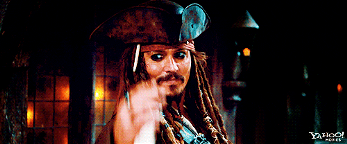 Jack Sparrow Pirate Of The Caribbean Salute GIF