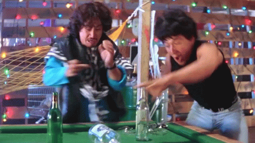 Jackie Chan Bottle Game GIF