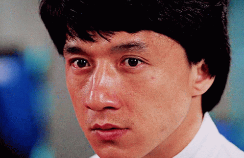 Jackie Chan Eyes Down GIF