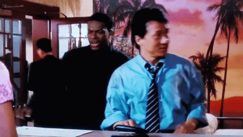 Jackie Chan In Blue Sleeve GIF