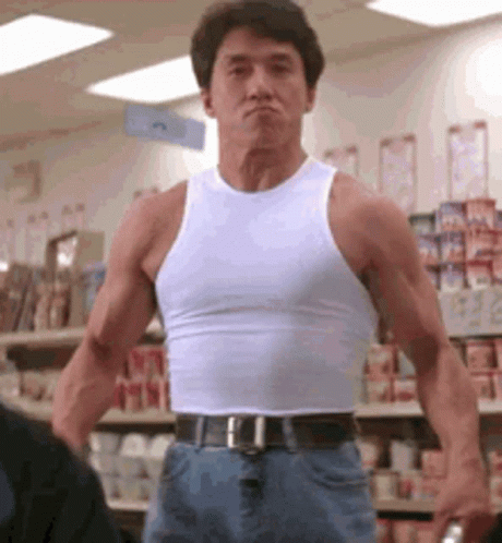 Jackie Chan's Strong Body GIF