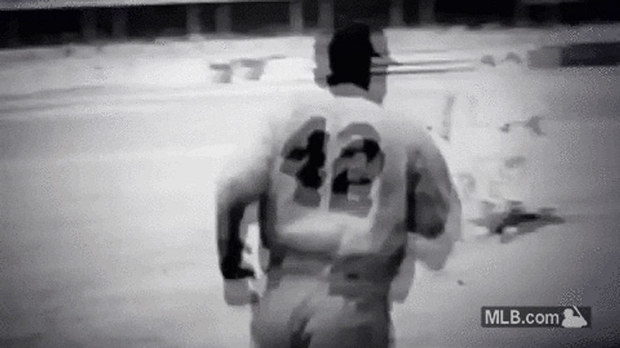 Jackie Robinson Sport Running GIF