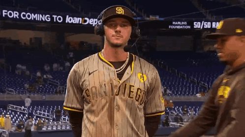 Jackson Merrill Hugged By Camera Man GIF