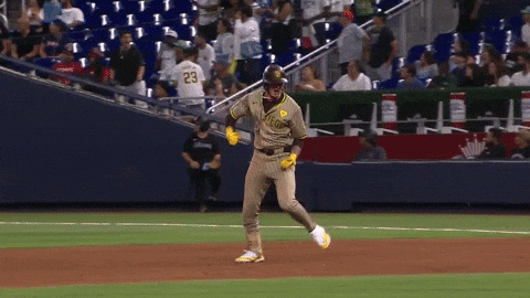 Jackson Merrill Running Fast In Field GIF