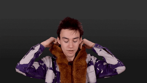 Jacob Collier With Cute Headdress And Heart Hands GIF