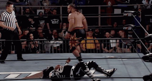 Jacob Fatu Back Flip And Body Slam GIF