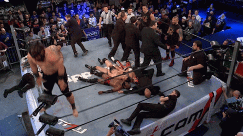 Jacob Fatu Back Flip From Top Of Ring GIF