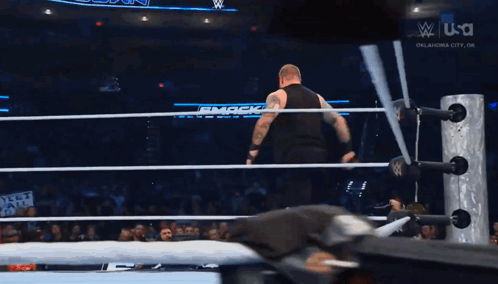 Jacob Fatu Body Slammed By Kevin Owens GIF