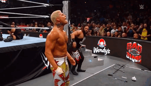 Jacob Fatu Kicking Cody Rhodes On Face GIF