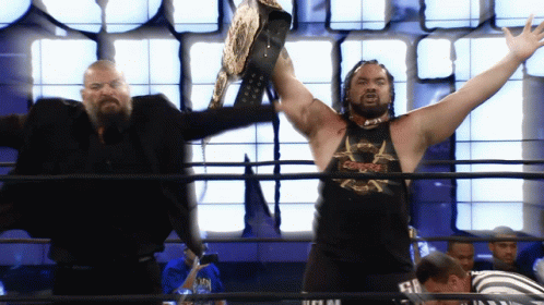 Jacob Fatu Raising His Arms GIF