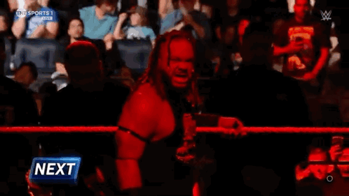 Jacob Fatu Rejoicing Under Red Light GIF