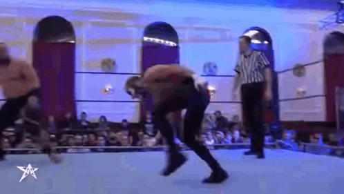 Jacob Fatu Slapping Opponent On Face GIF