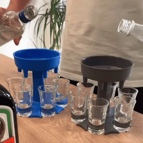 Jagermeister Bottle And Shot Glass Holder GIF