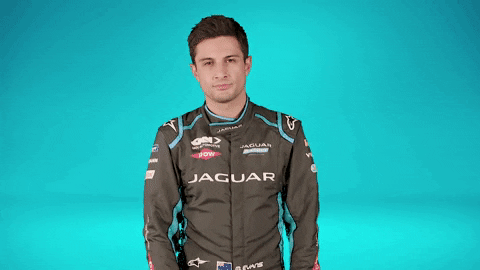 Jaguar Mitch Evans Dropping Blanket GIF