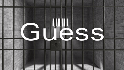 Jail Cell With Guess On Bars GIF