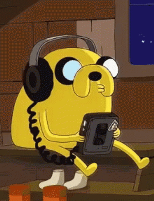 Jake Dog Playing Music Sound GIF