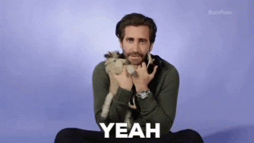 Jake Gyllenhaal Cute Puppy Yeah GIF