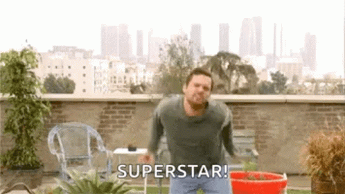 Jake Johnson Superstar Jump GIF