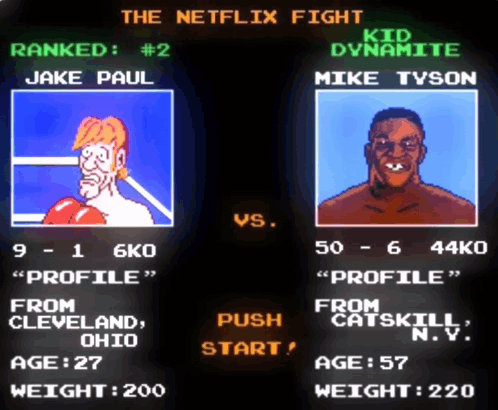 Jake Paul And Mike Tyson Boxing GIF