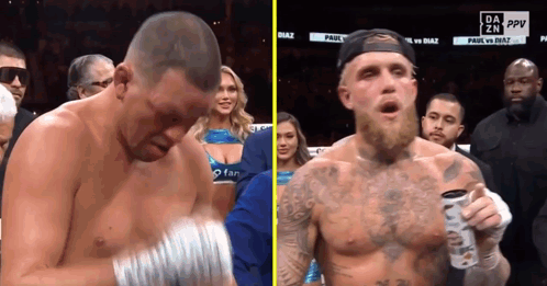 Jake Paul Wins Over Nate Diaz GIF