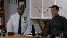 Jake Peralta Cool Cool Cool With Captain Ray GIF