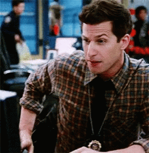 Jake Peralta Squint Look GIF