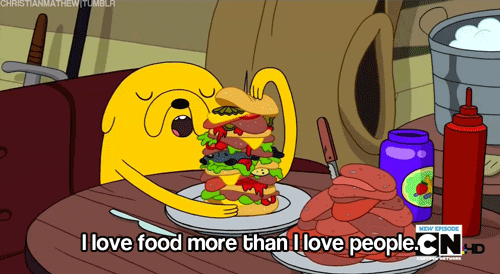 Jake The Dog I Love Delicious Food GIF