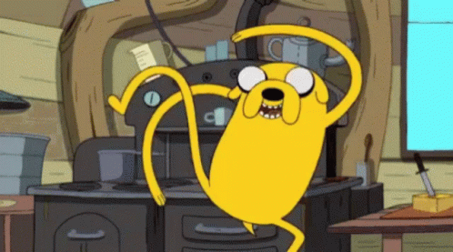 Jake The Dog Long Hands And Legs GIF
