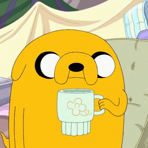 Jake The Dog Sipping GIF