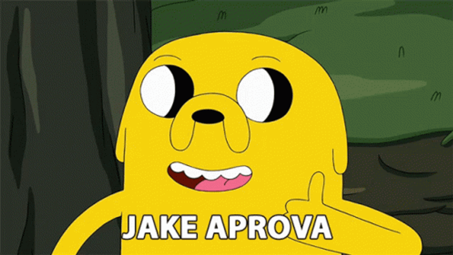 Jake The Dog Thumbs Up Kid Approved GIF